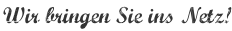 Wir bringen Sie ins Netz!